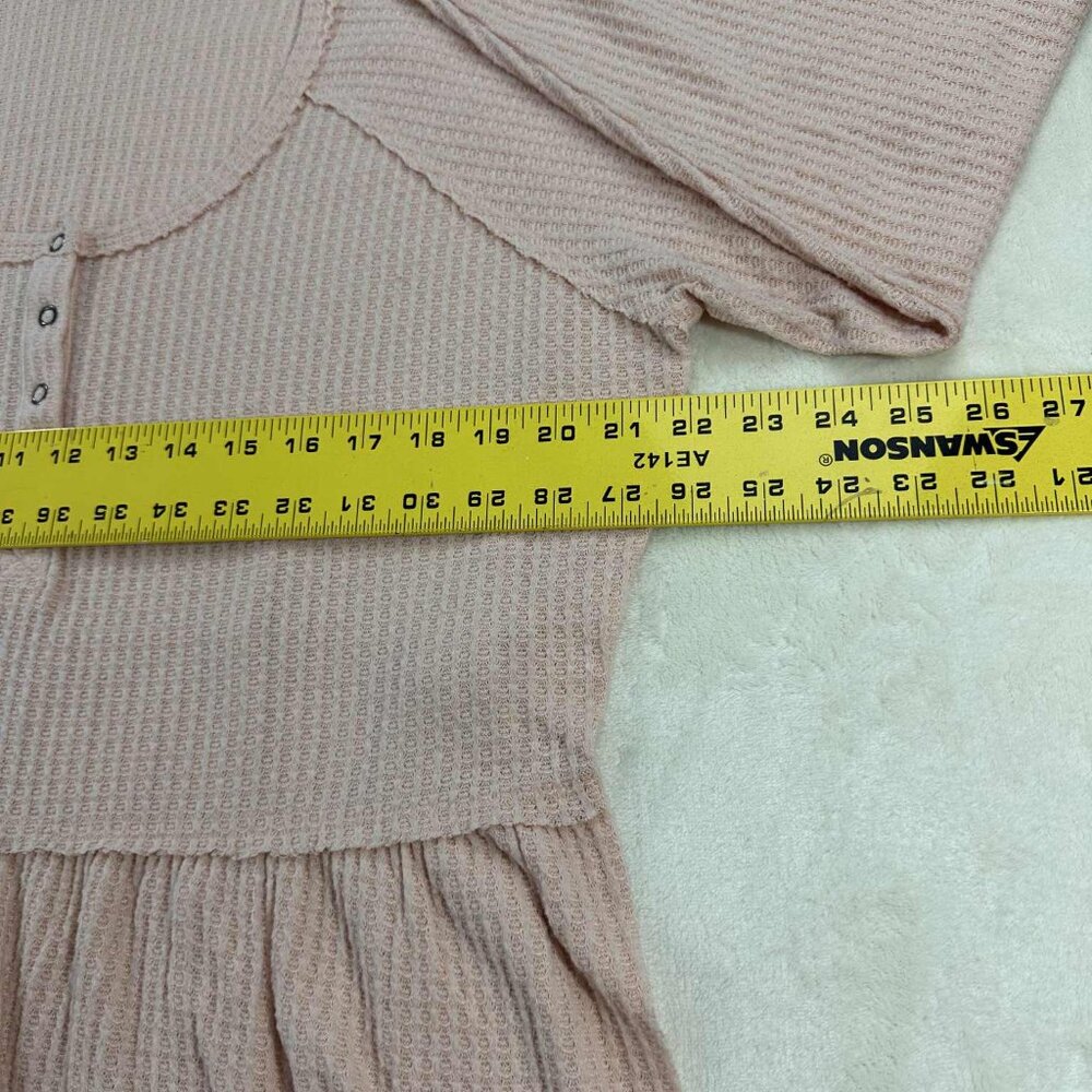 Torrid Pink Ribbed Long Sleeve Blouse - Picture 9 of 13